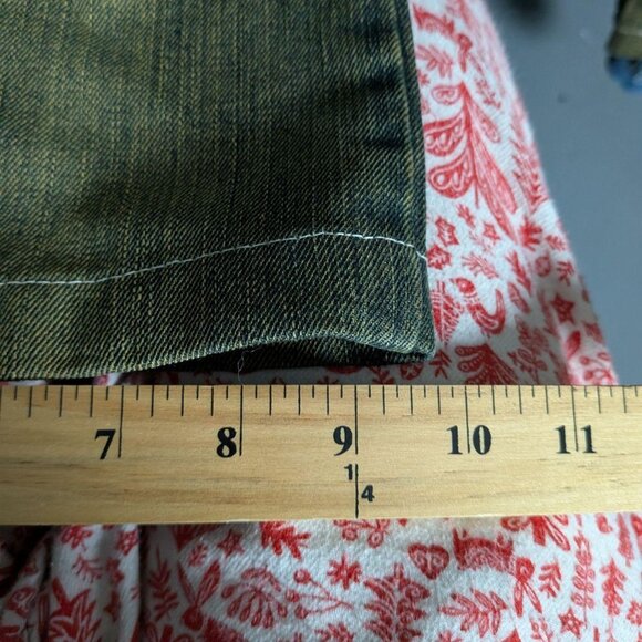 JAPANESE BRAND Ossa Mondo selvedge sand-washed flared jeans - Picture 8 of 8